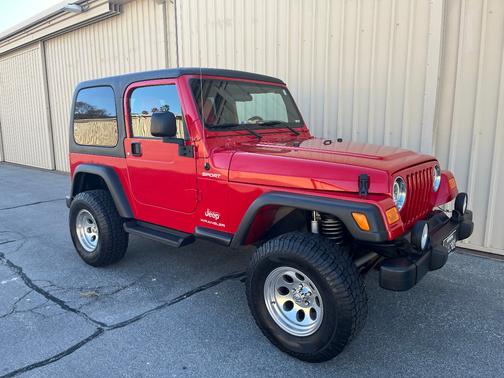 Red 2005 Jeep Wrangler Sport