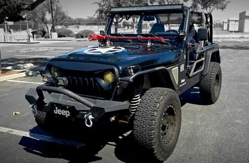Black 2002 Jeep Wrangler SE
