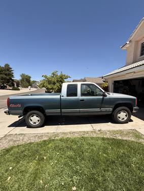 Blue 1992 GMC Sierra 2500 Extended Cab