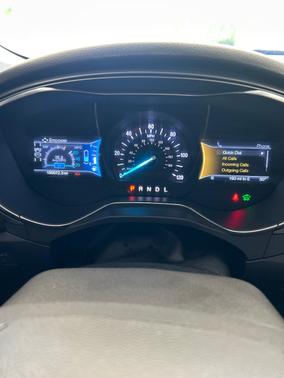 White 2016 Ford Fusion Hybrid Titanium