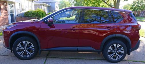 Red 2021 Nissan Rogue SV