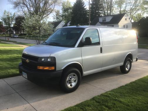 Silver 2019 Chevrolet Express 2500 Work Van