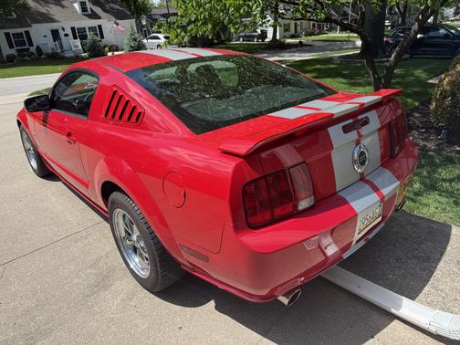 Red 2005 Ford Mustang GT