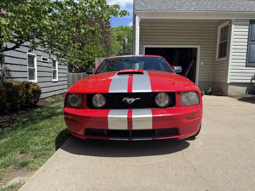 Red 2005 Ford Mustang GT