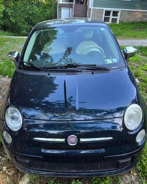 Blue 2015 FIAT 500 Pop