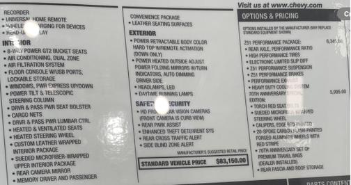 2023 Chevrolet Corvette Stingray w/3LT