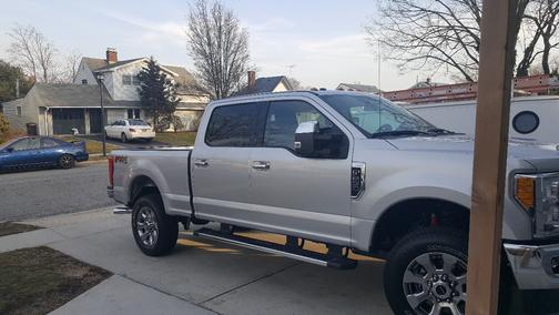 Silver 2017 Ford F-250 Lariat