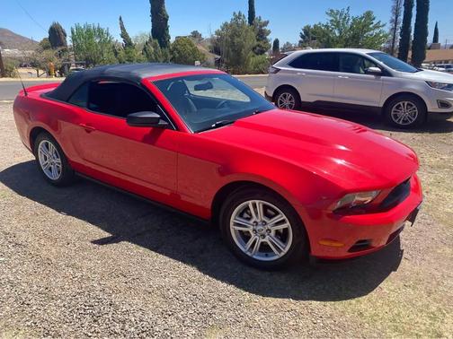 Red 2010 Ford Mustang Base
