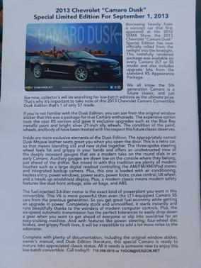 2013 Chevrolet Camaro 2LT