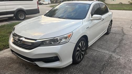 White 2017 Honda Accord Hybrid EX-L