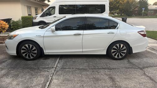 White 2017 Honda Accord Hybrid EX-L