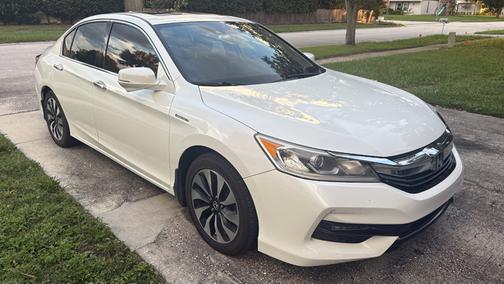 White 2017 Honda Accord Hybrid EX-L