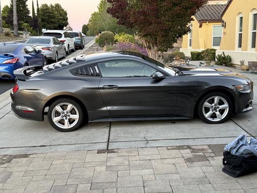 Gray 2015 Ford Mustang EcoBoost