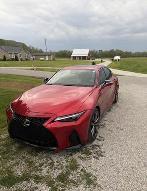 Red 2021 Lexus IS 350 F Sport