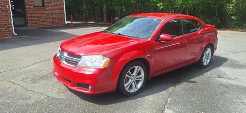 Red 2011 Dodge Avenger Heat