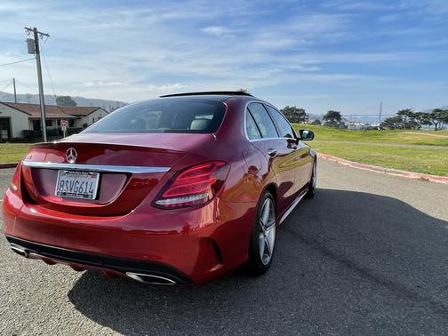 Red 2017 Mercedes-Benz C-Class C 300 Sport