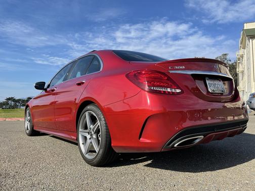 Red 2017 Mercedes-Benz C-Class C 300 Sport