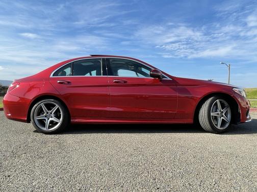 Red 2017 Mercedes-Benz C-Class C 300 Sport