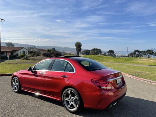 Red 2017 Mercedes-Benz C-Class C 300 Sport