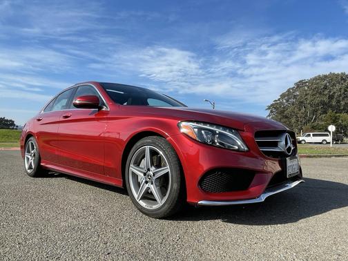 Red 2017 Mercedes-Benz C-Class C 300 Sport