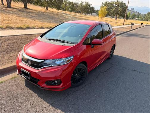 Red 2018 Honda Fit Sport