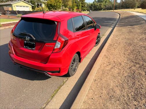 Red 2018 Honda Fit Sport