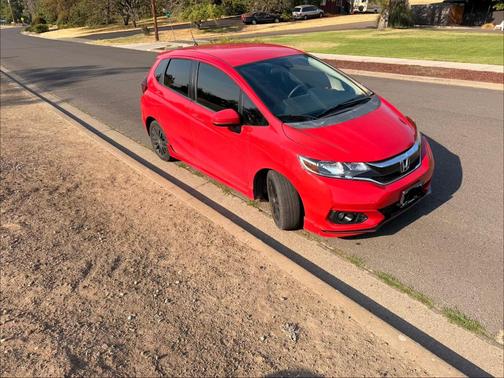 Red 2018 Honda Fit Sport