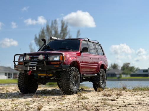 Red 1994 Toyota Land Cruiser Base