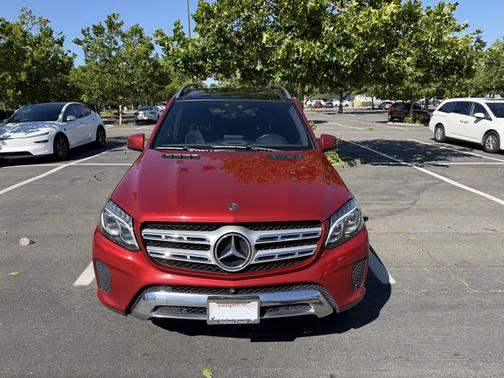 Red 2018 Mercedes-Benz GLS 450 4MATIC