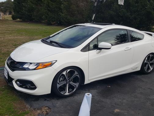 White 2015 Honda Civic Si