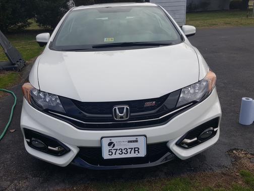 White 2015 Honda Civic Si