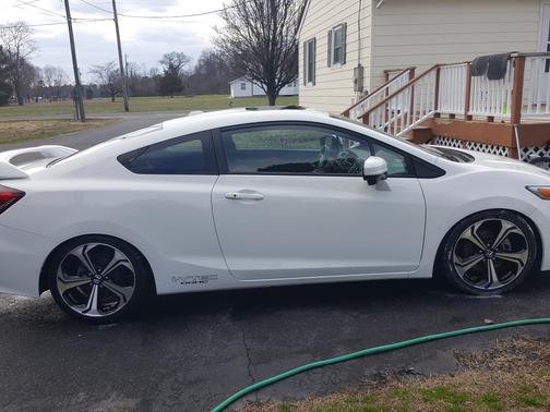 White 2015 Honda Civic Si