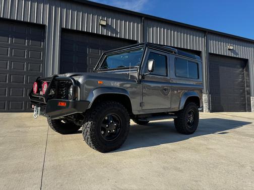 Gray 1997 Land Rover Defender 90 Hard Top