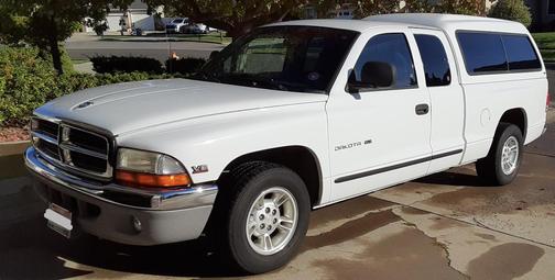 White 1999 Dodge Dakota SLT
