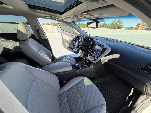 White 2015 Kia Optima SXL Turbo
