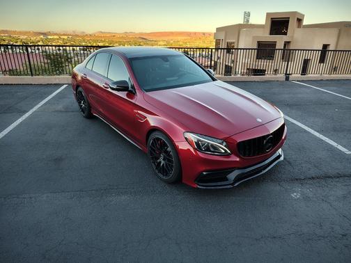 Red 2017 Mercedes-Benz AMG C 63 S