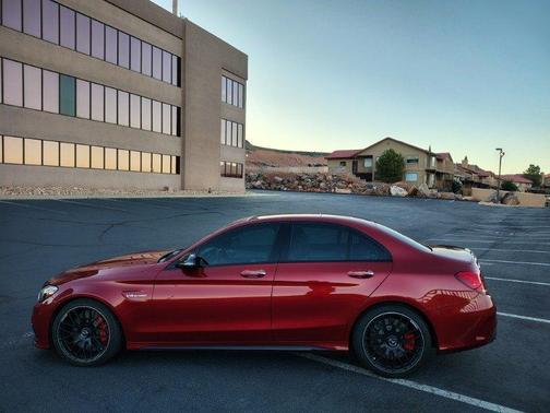 Red 2017 Mercedes-Benz AMG C 63 S