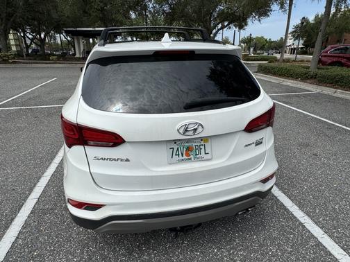White 2018 Hyundai Santa Fe Sport 2.0L Turbo Ultimate