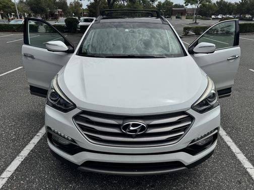 White 2018 Hyundai Santa Fe Sport 2.0L Turbo Ultimate
