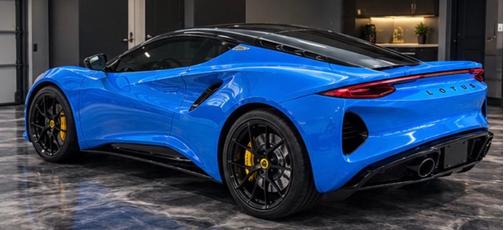 Blue 2024 Lotus Emira V6 First Edition