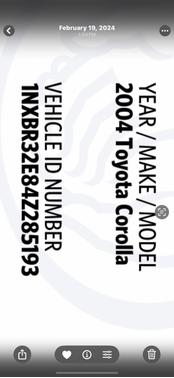 2004 Toyota Corolla LE