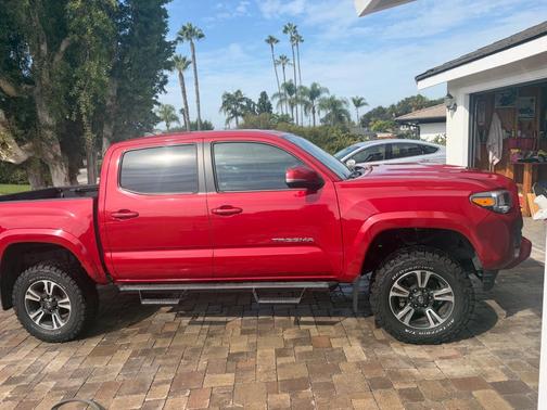 Red 2018 Toyota Tacoma Limited