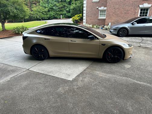 Beige 2024 Tesla Model 3 Performance