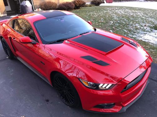 Red 2017 Ford Mustang GT