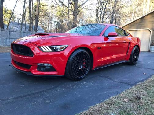 Red 2017 Ford Mustang GT