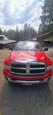Red 2005 Dodge Ram 3500 Laramie Quad Cab DRW