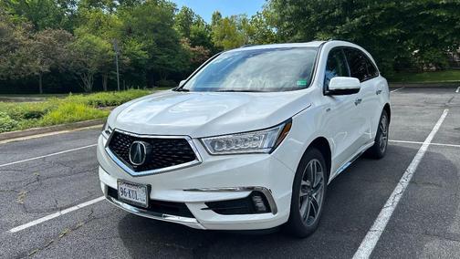 White 2019 Acura MDX Sport Hybrid 3.0L w/Advance Package