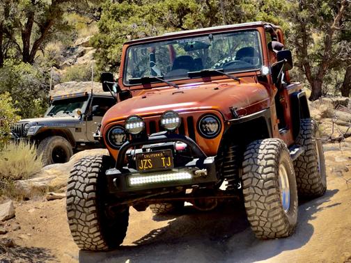 Orange 2002 Jeep Wrangler X