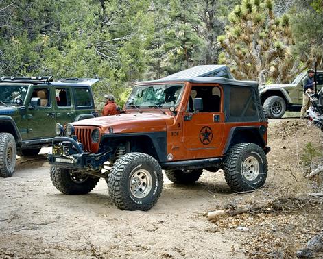 Orange 2002 Jeep Wrangler X