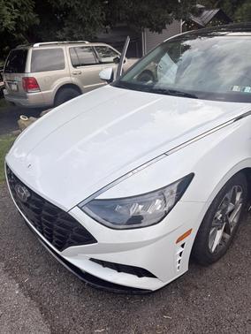 White 2021 Hyundai SONATA SEL